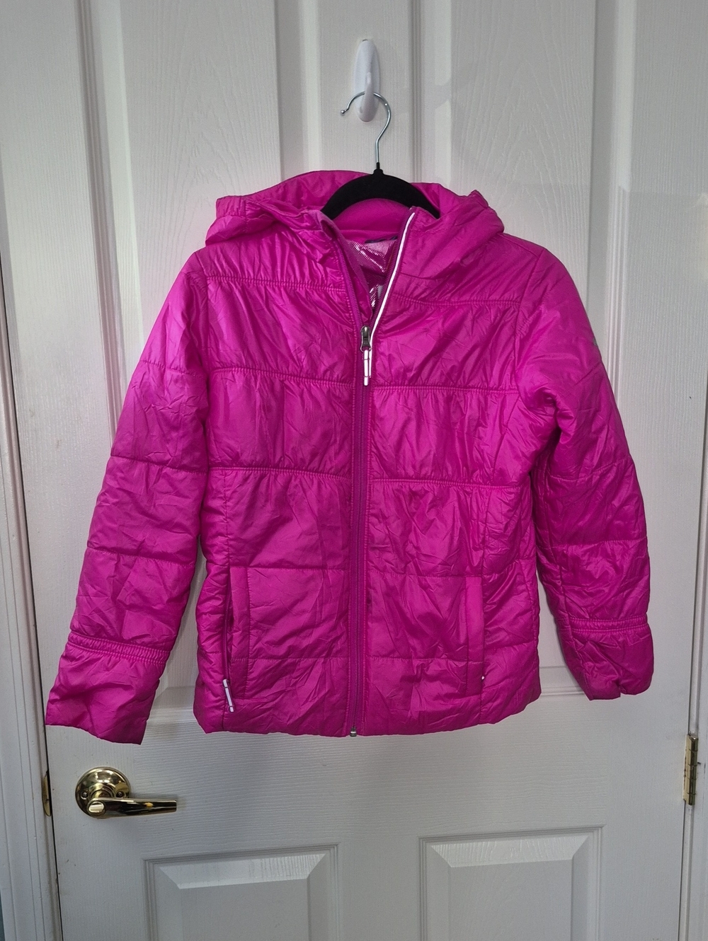 Columbia Bright Pink Omniheat Hooded Puffer Jacket for Kids